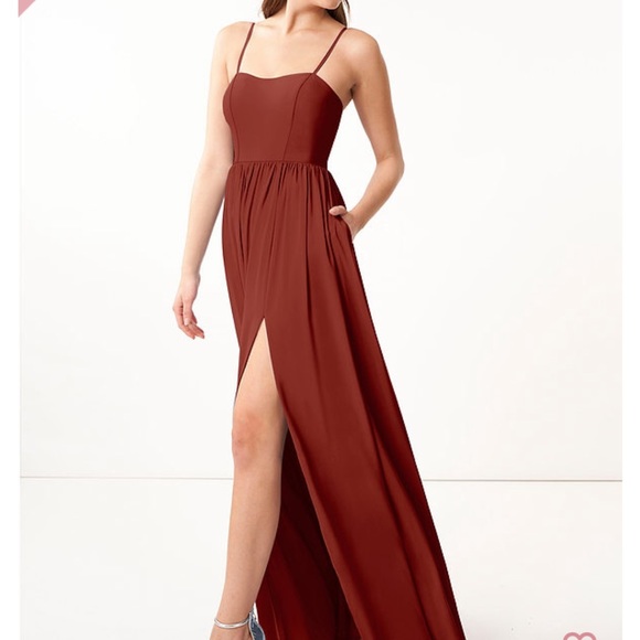 Azazie Dresses & Skirts - Azazie “Evonne” bridesmaid dress in Terracotta. Size 6